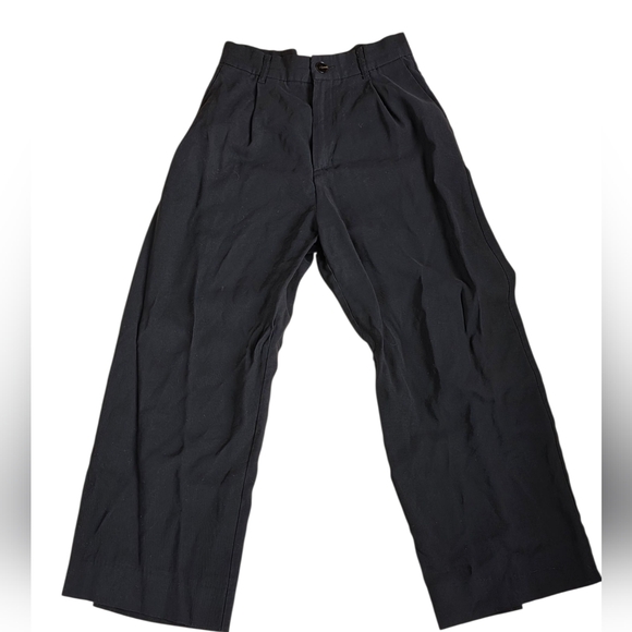 Zara Pants - Zara Black Wide Leg Pleated Pants Size XS EUC